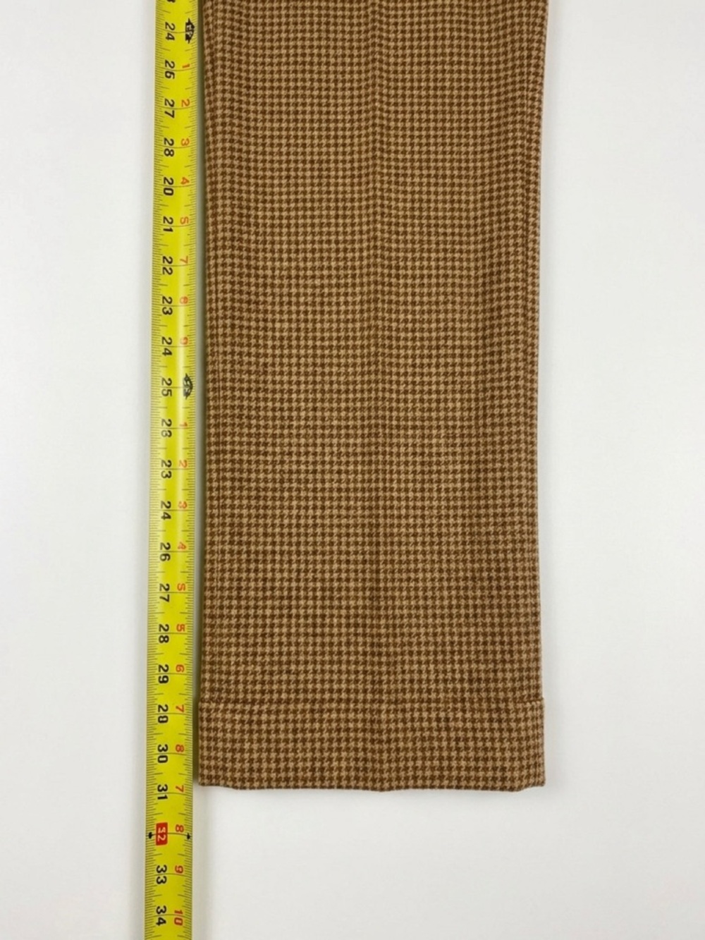 Ralph Lauren Houndstooth Wool Blend Straight Leg Dress Pants Size 8 - Picture 5 of 6